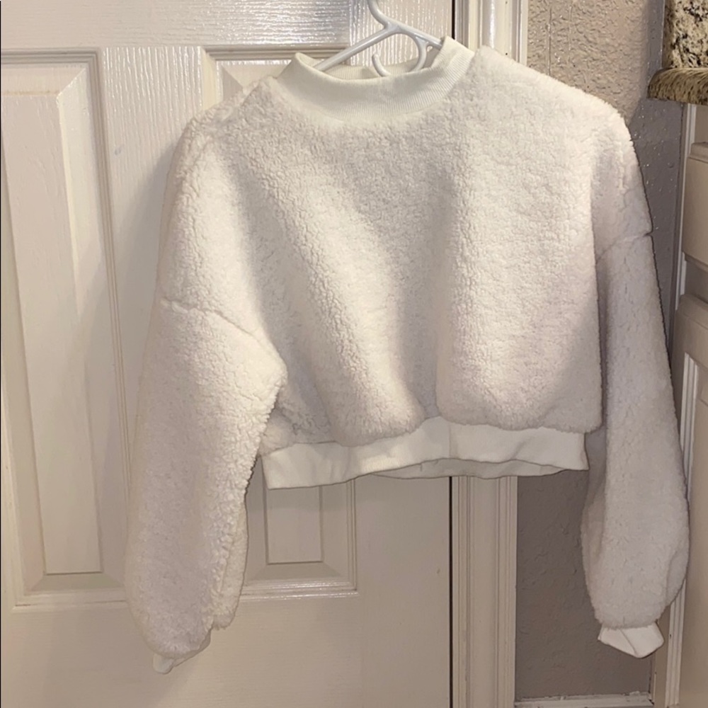 Adika white long sleeve top